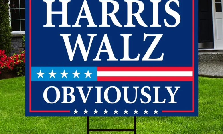 Harris Walz Yard Sign – The Must-Have Symbol of the 2024 Campaign Harris Walz Yard Sign